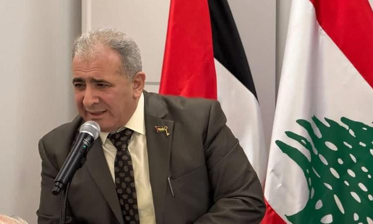 سفير دولة فلسطين تفقد النازحين الفلسطينيين في سبلين